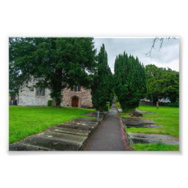 Pad naar de geschiedenis: St. Asaph Parish Church, Foto Afdruk
