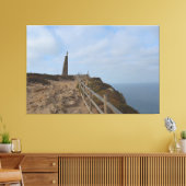 Pad naar de nevel. Kaap Roca Canvas Afdruk (Insitu (Woonkamer))