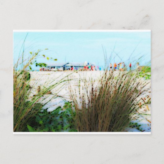 Pad naar de pier briefkaart (Voorkant)