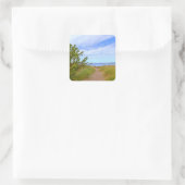 Pad naar de strand Sticker (Tas)