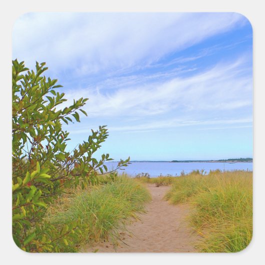 Pad naar de strand Sticker (Voorkant)