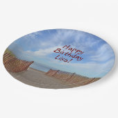Pad naar de strand van Birthday Papieren Bordje (Gekanteld)