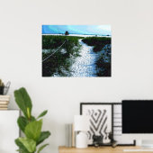 Pad naar het adembenemende Siesta Keys-strand Poster (Thuiskantoor)