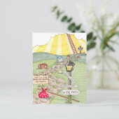 Pad naar het Cross Inspirerend Briefkaart (Staand voorkant)