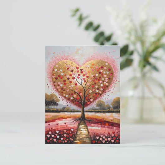 Pad naar het hart feestdagenkaart (Staand voorkant)