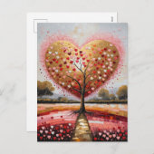 Pad naar het hart feestdagenkaart (Voorkant / Achterkant)