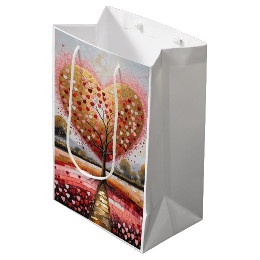 Pad naar het hart medium cadeauzakje (Voorkant Gekanteld)