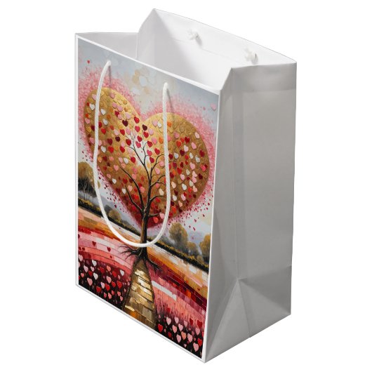 Pad naar het hart medium cadeauzakje (Achterkant Gekanteld)