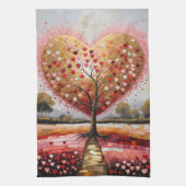 Pad naar het hart theedoek (Verticaal)