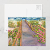 Pad naar het Zee Briefkaart (Voorkant / Achterkant)