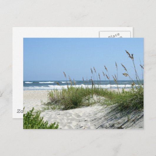 Pad naar het Zee-Ocracoke-eiland Briefkaart (Voorkant / Achterkant)