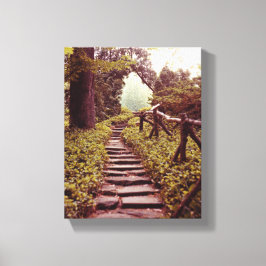 Pad naar licht canvas afdruk
