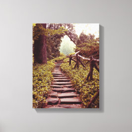 Pad naar licht canvas afdruk