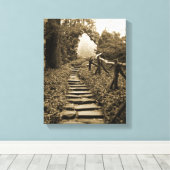 Pad naar licht canvas afdruk (Insitu (Houten vloer))