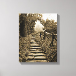 Pad naar licht canvas afdruk