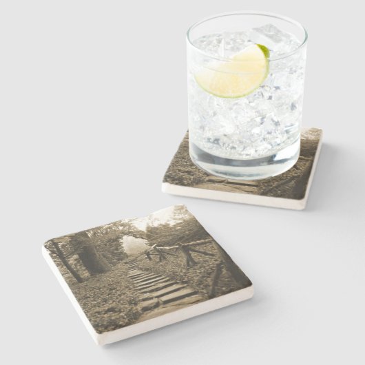 Pad naar licht stenen onderzetter (Zijkant)