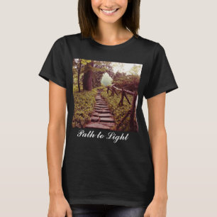 Pad naar licht t-shirt