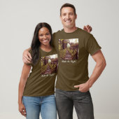 Pad naar licht t-shirt (Unisex)