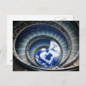 Pad naar liefde - de beroemde spiraaltrap in het v briefkaart (Voorkant / Achterkant)