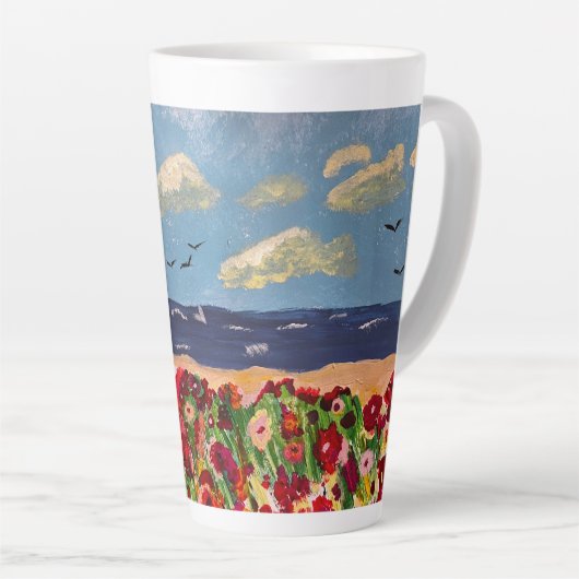 Pad naar mijn favoriete plek latte mok (Rechterhoek)