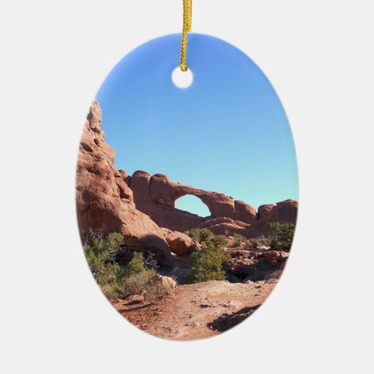 Pad naar Skyline Arch Keramisch Ornament (Voorkant)