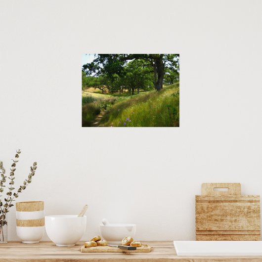 "Pad naar stil" Poster (Keuken)