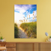 Pad naar strand canvas afdruk (Insitu (Woonkamer))