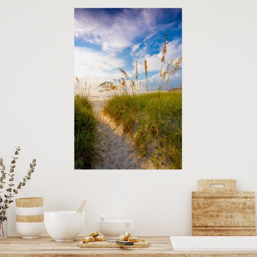 Pad naar strand poster (Keuken)