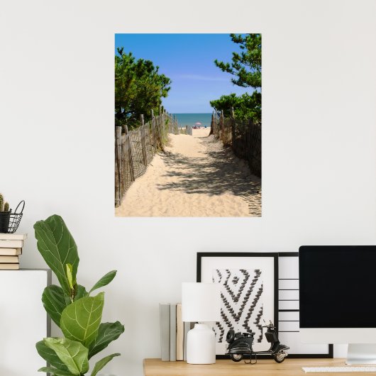 Pad naar strand poster (Thuiskantoor)