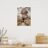 Pad naar succes - Leeuw - Gym, breekbaar Poster (Keuken)