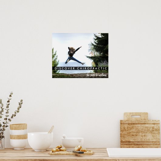 Pad naar Wellness - ontdek chiropractisch Poster (Keuken)