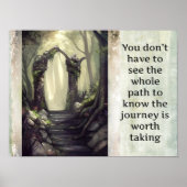 Pad op Poster reizen (Voorkant)