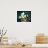 Pad over een landschap van natuur poster (Keuken)