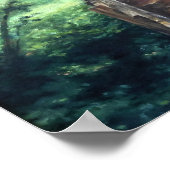 Pad over een landschap van natuur poster (Hoek)