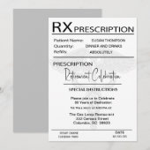 Pad-pensionering medisch recept kaart (Voorkant / Achterkant)