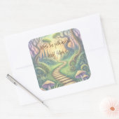 Pad & prijsopgave vierkante sticker (Envelop)