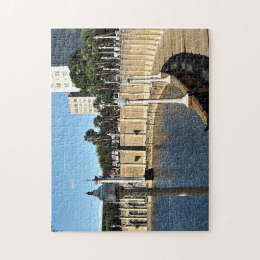 Pad rond Lake Mirror Legpuzzel (Verticaal)