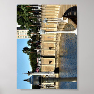 Pad rond Lake Mirror op een Poster