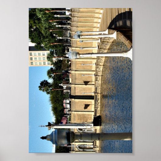 Pad rond Lake Mirror op een Poster (Voorkant)