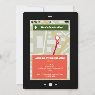 Pad Screen Map Theme voor elke viering Kaart