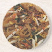 Pad Thai [ผัดไทย] Thaise Straatvoeding Zandsteen Onderzetter (Voorkant)