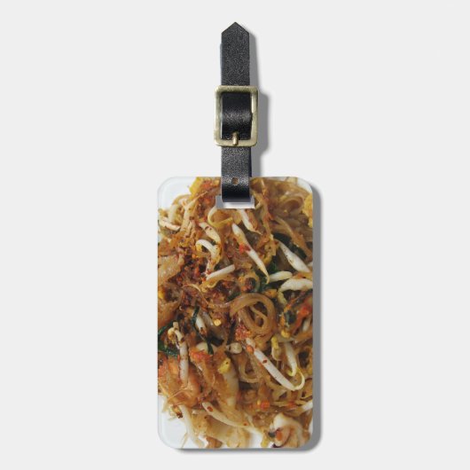 Pad Thai [ผั ไ ท ย] Thailand Street Food Bagagelabel (Voorkant verticaal)