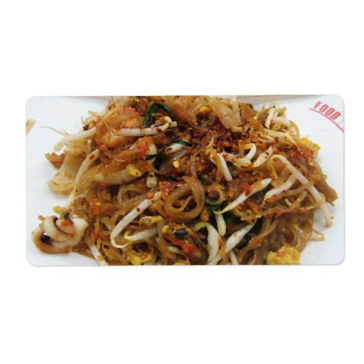 Pad Thai [ผั ไ ท ย] Thailand Street Food Etiket (Voorkant)