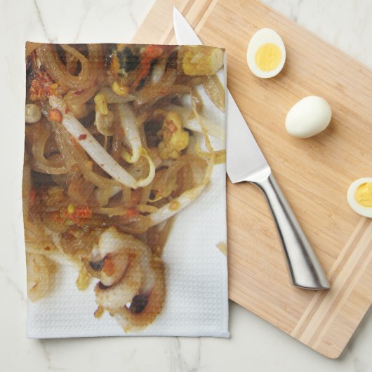 Pad Thai [ผั ไ ท ย] Thailand Street Food Theedoek (Quarter Fold)