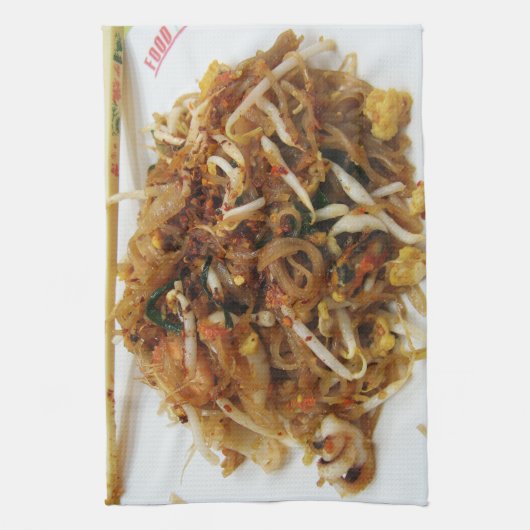 Pad Thai [ผั ไ ท ย] Thailand Street Food Theedoek (Verticaal)