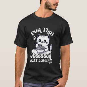 Pad Thai bezeten kattenliefhebber - Aziatische Pad T-shirt