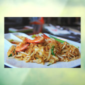 Pad Thai Hungry Noodles Prawn Thai Restaurant Raamsticker (Vel 3)