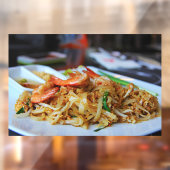 Pad Thai Hungry Noodles Prawn Thai Restaurant Raamsticker (Vel 2)