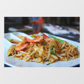 Pad Thai Hungry Noodles Prawn Thai Restaurant Raamsticker (Vel)