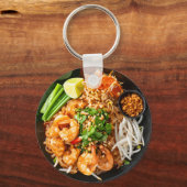 Pad Thai Noodle gerecht thema promotie Sleutelhanger (Voorkant)